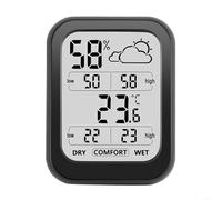 EXTRWORY Electronic Indoor Outdoor Thermometer Large Screen Digital Hygrometer Temperature Humidity Monitor Weather Station Electronic Thermometer for Home Garden