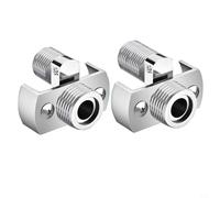 EXTRWORY Faucet Angled Curved Foot Eccentric Screw Corner Tap Adapter Wall Mounted 40 Degree Adjustable Shower Valve Universal Angle Joint Eccentric Extension Accessories (26mm)