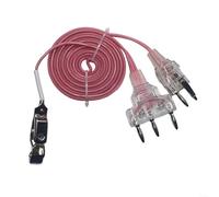 EXTRWORY Fencing Body Cord 1.8m Copper Core PVC Sheath Foil Cable With Hand Line Clamp For Training And Competition(pink)