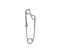 EXTRWORY Fishing Open Eye Pin Longline Branch Hanger Stainless Steel Snap Swivel Tuna Clip Anti-Corrosion Quick Attach Detach 26x100mm Silver Lightweight for Tuna Crabbing Shrimping