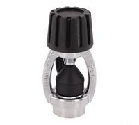 EXTRWORY For Din To For Yoke Adapter Regulator With Dust Cap Brass Black For Scuba Diving 93.5x48.5mm 278G For Divers Equipment