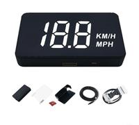 EXTRWORY,for Tesla Model 3,And Model Y Car LCD Head Up Display Speed,And Power Monitor(B)