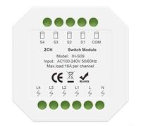 EXTRWORY,for Tuya for ZIGBEE Smart Switch Module 16A APP Remote Voice Control Timer Countdown Function ABs White 502mm,for Smart Living(Zig-bee 2 on)