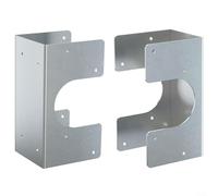 EXTRWORY Galvanized Steel Stud Shoes For Double 2X Studs Protective Base For Pipeline And Post Reinforcement