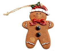 EXTRWORY Hand Painted Resin Cookie Person Ornament For Christmas Tree Festive Holiday Decor (Berries)