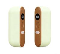 EXTRWORY Hand Warmers Rechargeable Portable Magnetic Suction Hand Warmer 3000MAh Dual-Sided Heating For Outdoor Camping Hiking(green)