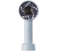 EXTRWORY Handheld Fan With 100 Levels, USB Rechargeable Oscillating Desk Fan, 4500MAh Battery, Digital Display, Detachable Stand For Travel Office Outdoor(Blue)