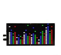 EXTRWORY LED Music For SPECTRUM Kit Dot For MATRIX Display With 5 Modes Adjustable Brightness Audio Responsive Light For DIY Electronics Hobbyists Acrylic PCB(B)