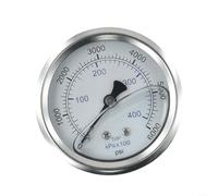 EXTRWORY M14 x 1.5 Thread Pressure Washer Pressure Gauge 0-400 Bar 6000 Psi Metal D2.5 Inch High Performance Pressure Gauge Car Wash System Pressure Gauge