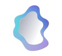 EXTRWORY Magnetic Glass Mirror Storage Cabinet Decorative Mirror Fridge Magnetic Magic Mirror Locker Mirror (A)