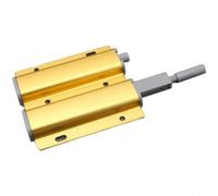 EXTRWORY Magnetic Push to Open Cabinet Catch Aluminum Alloy Spring Loaded Touch Latch for Kitchen Bedroom Furniture Gold 15x9x5cm
