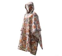 EXTRWORY Men Waterproof Rain Jacket For Outdoor Cycling And Hiking With Anti-Tear Polyester Taffeta Camouflage Design (D)