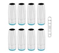 EXTRWORY MIG Welding Conical Nozzle Consumables Shroud Gas Nozzle Protective Cup Tip For 25AK MB25 Torch Accessories Silver