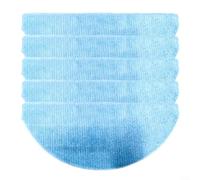 EXTRWORY Mop Cloth for ILIFE A30 A30 Pro Robot Vacuum Reusable Washable Microfiber Blue Floor Cleaning Pad for Homes with Pets or Kids(5 PACK)