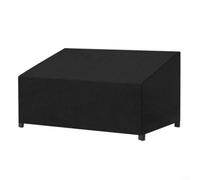 EXTRWORY Outdoor Garden Bench Cover Waterproof Heavy Duty Oxford Fabric with Adjustable Drawstring for Patio Furniture Sofa Recliner Table Black(3)