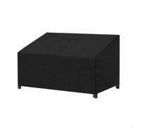 EXTRWORY Outdoor Garden Bench Cover Waterproof Heavy Duty Oxford Fabric with Adjustable Drawstring for Patio Furniture Sofa Recliner Table Black(2)