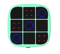 EXTRWORY Portable 4-in-1 For Tic For Tac Toe Bolt Game Console Handheld Puzzle for Adults Memory Boost Electronic Infinites Strategy Game Travel-Friendly ABS Green Yellow(Blue)