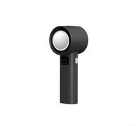 EXTRWORY Portable Handheld Fan For Rechargeable Turbo Airflow 100 Adjustable Speeds Digital Display 9M S 3000MAh 6W For Outdoor Indoor Travel Use (Black)