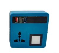 EXTRWORY Portable Power Inverter 18-21V DC Input USB Output,for Outdoor Adventure Blue