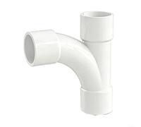 EXTRWORY PVC Water Supply Pipe Fittings Set Elbow Straight Y Wye Tee for Home Plumbing Projects White 315x276 Inch(32mm flow-through)