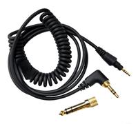 EXTRWORY Replacement Audio Cable,for Pioneer HDJ-CUE1,for X7, S7, X5 Headphones, OFC Copper Core, Gold-Plated Connectors, 12M(Right-Angle Edition)