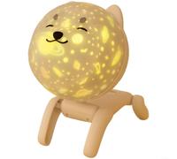 EXTRWORY Robotic Dog Star Projectors Lamp With 360 Rotation And Built-in Sound Portable Night Light For Kids Bedroom Ceiling Decor White(white)