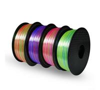 EXTRWORY Roll For PLA For 3D Printer Filament 1.75mm With +/-0.02mm Accuracy, Smooth One-Line Two-Color Printing For FDM Makers(White + Brown)