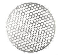 EXTRWORY Round Grill Net BBQ Mat BBQ Grills Round Barbecue Rack Round BBQ Grill Stainless Steel Mesh Wire Net Rack, for Outdoor Camping (28CM)
