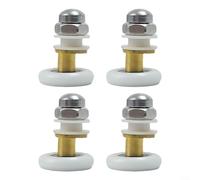 EXTRWORY Shower Door Rollers Replacement Set Quiet Operation Copper Core Nylon Housing White 325x20mm 4 Pieces for Home Improvement Projects(20mm)