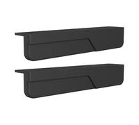 EXTRWORY Silicone Cabinet Foot Pulls Touchless Door Handles for Kitchen Trash Drawer Hands Operation Hygienic Design Black Gray White 2 Pack Home Office(Black)