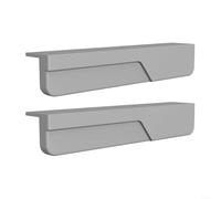 EXTRWORY Silicone Cabinet Foot Pulls Touchless Door Handles for Kitchen Trash Drawer Hands Operation Hygienic Design Black Gray White 2 Pack Home Office(Gray)