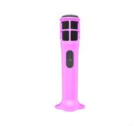 EXTRWORY Silicone Case for JBL for partybox Wireless Mic Drop Resistant Anti-Rolling with Base Black Blue Luminous Pink for Live Events(Pink)