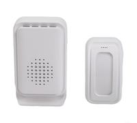 EXTRWORY Smart Doorbell Sensor with Vibration Reminder, Color-Coded Lights & Custom Sounds for Home Security, White ABS Material for Entrance Monitoring