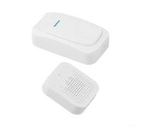 EXTRWORY Smart Wireless Doorbell Smart Home Cordless Door Bell 200M Long Range 32 Ringtones 3-Level Volume Adjustment USB Powered White