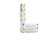 EXTRWORY Soft Silicone Keyboard Key Total Station TS02 TS06 TS15 GM52 IM52 ES602G GTS1002 NiK N2 N5 K2 RJP-IM55 LCD Screen Compatible for Field Survey DIY Repair(C)