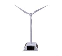 EXTRWORY Solar Windmill Model Desktop Decor ABS Plastic Educational Toy for Kids Science Projects Home Office Display White 1043 Inch Height