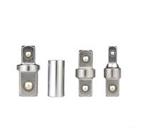 EXTRWORY Square Drive Adapters Kit 1/2 1/4 3/8 Inch Double Head External Square Internal Hexagonal Connector,for Electric Wrench Heavy Duty Steel,for Auto Repair