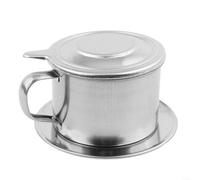 EXTRWORY Stainless Steel Vietnamese Coffee Pot Drip Filter Maker 50ml 100ml Silver Kitchen Coffee Brewing Equipment For Home Use