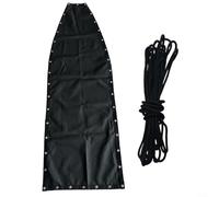 EXTRWORY Swing Seat Cover For Textilene Hanging Swing Chair Replacement Seat Cloth 64X197x23cm Black For Both Indoor And Outdoor Settings(1pc without pockets)