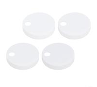 EXTRWORY Toilet Base Decorative Lids 45mm White Plastic Hinge Covers to Mounting Bolts Quick Install Bathroom Renovation