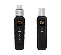 EXTRWORY UHF Wireless Microphone Converter XLR Transmitter Receiver System For Dynamic Mic Audio Long Range 131ft Low Latency Portable For Live Performance(540-590)