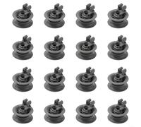 EXTRWORY Upper Basket Wheels For Dishwasher Models For Bosch For Siemens For Neff For Constructa For Indesit Part Number 611666 Grey(16pcs)