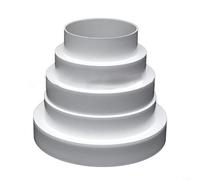 EXTRWORY Ventilation Reducer Pipe, Cooker Hoods, Exhaust Pipe Reducing for RING, for Ventilation Systems with Diameter from 80 to 150 mm Round