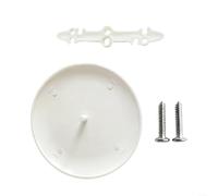 EXTRWORY White Paintable Ceiling Hole Cover Plate for 35-5 Inch Openings ABS Electrical Box Cap Smooth Finish Mount for Commercial Ceiling Light Fan