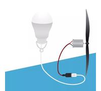 EXTRWORY Wind Power Generator DIY Kit With 5W Bulb DIY Power Energy Generator Set Suitable For Cultivating Students And Children's Hands-on Ability