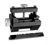 EXTRWORY Woodworking Chisel Sharpening Jig for Planes with Adjustable Angle Guide and Widened Roller, Precision Honing Tool for Carving Scrapers Aluminum Alloy Red(Black)