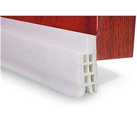 EXTSUD Adhesive Under Door Sweep Weather Stripping Soundproof Rubber Bottom Seal Strip Draft Stopper Draught Excluder, 200x5cm (White)