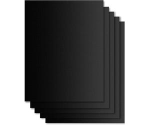 EXTSUD BBQ Grill Mat, 5 Pcs bbq Grill Mats Non Stick Reusable and Baking Mesh for Indoor Outdoor BBQ Works on Gas Charcoal Electric Grill Sheets 40x33CM (Black)