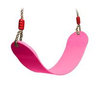 Extsud Children's Elastic Swing - EVA Colour - Soft Edge - U-Shaped Swing Seat - Maximum Load 150kg - Outdoor Playground (Eva Pink)