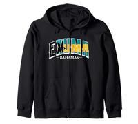 Exuma Bahamas Flag Zip Hoodie